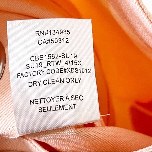 For Love & Lemons Pink Zip Up Crème Puff Denim Mini Skirt Size Medium - Picture 7 of 8